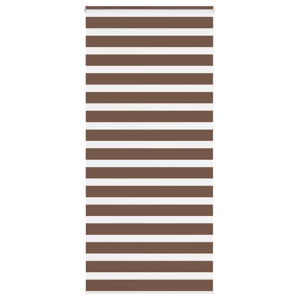 Vidaxl zebra rolgordijn 95x230 cm stofbreedte 90,9 cm polyester bruin