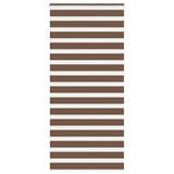 Vidaxl zebra rolgordijn 115x230 cm stofbreedte 110,9cm polyester bruin