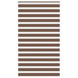 Vidaxl zebra rolgordijn 120x230 cm stofbreedte 115,9cm polyester bruin