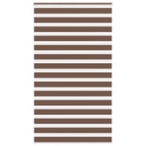 Vidaxl zebra rolgordijn 130x230 cm stofbreedte 125,9cm polyester bruin