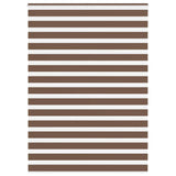 Vidaxl zebra rolgordijn 155x230 cm stofbreedte 150,9cm polyester bruin