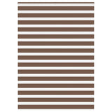 Vidaxl zebra rolgordijn 160x230 cm stofbreedte 155,9cm polyester bruin