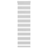 Vidaxl zebra rolgordijn 50x100 cm stofbreedte 45,9cm lichtgrijs