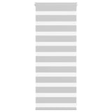 Vidaxl zebra rolgordijn 60x100 cm stofbreedte 55,9 cm lichtgrijs
