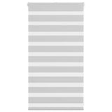 Vidaxl zebra rolgordijn 85x100 cm stofbreedte 80,9 cm lichtgrijs