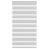 Vidaxl zebra rolgordijn 90x100 cm stofbreedte 85,9 cm lichtgrijs
