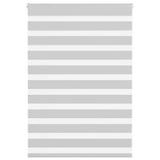 Vidaxl zebra rolgordijn 100x100 cm stofbreedte 95,9 cm lichtgrijs