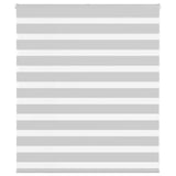 Vidaxl zebra rolgordijn 120x100 cm stofbreedte 115,9 cm lichtgrijs