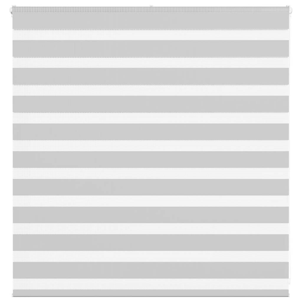 Vidaxl zebra rolgordijn 140x100 cm stofbreedte 135,9 cm lichtgrijs