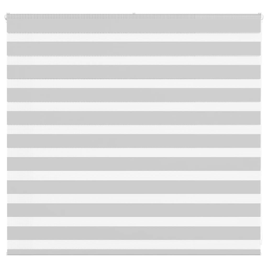 Vidaxl zebra rolgordijn 155x100 cm stofbreedte 150,9 cm lichtgrijs