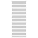 Vidaxl zebra rolgordijn 55x150 cm stofbreedte 50,9 cm lichtgrijs