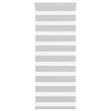 Vidaxl zebra rolgordijn 65x150 cm stofbreedte 60,9 cm lichtgrijs