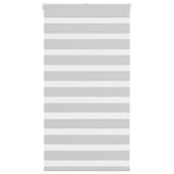 Vidaxl zebra rolgordijn 85x150 cm stofbreedte 80,9 cm lichtgrijs