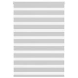 Vidaxl zebra rolgordijn 100x150 cm stofbreedte 95,9 cm lichtgrijs
