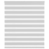 Vidaxl zebra rolgordijn 105x150 cm stofbreedte 100,9 cm lichtgrijs