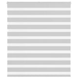 Vidaxl zebra rolgordijn 135x150 cm stofbreedte 130,9 cm lichtgrijs