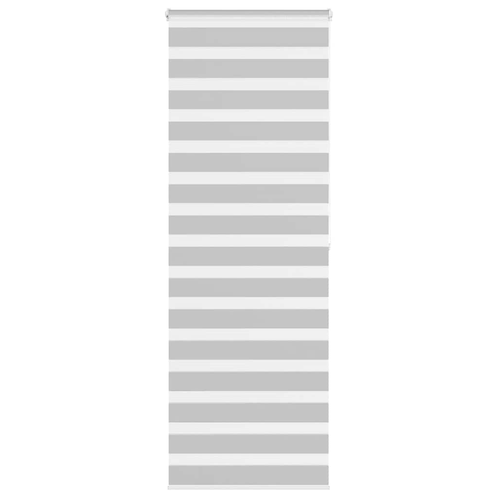 Vidaxl zebra rolgordijn 90x200 cm stofbreedte 85,9 cm lichtgrijs