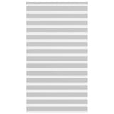 Vidaxl zebra rolgordijn 120x200 cm stofbreedte 115,9 cm lichtgrijs