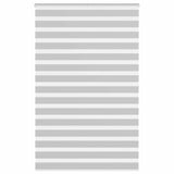 Vidaxl zebra rolgordijn 150x200 cm stofbreedte 145,9 cm lichtgrijs
