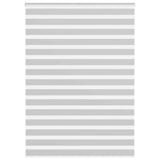 Vidaxl zebra rolgordijn 160x200 cm stofbreedte 155,9 cm lichtgrijs