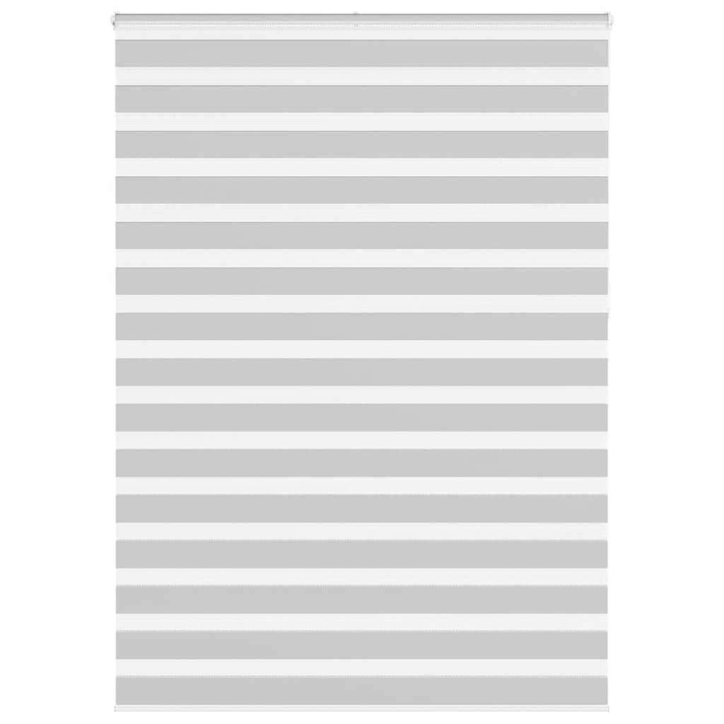 Vidaxl zebra rolgordijn 165x230 cm stofbreedte 160,9 cm lichtgrijs