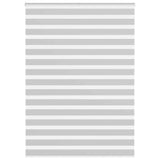 Vidaxl zebra rolgordijn 165x230 cm stofbreedte 160,9 cm lichtgrijs