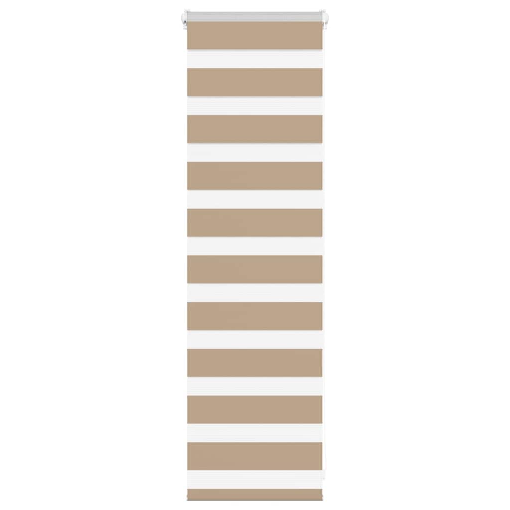 Vidaxl zebra blind 45x100 cm stofbreedte 40,9 cm polyester zandbruin