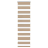 Vidaxl zebra blind 50x100 cm stofbreedte 45,9 cm polyester zandbruin