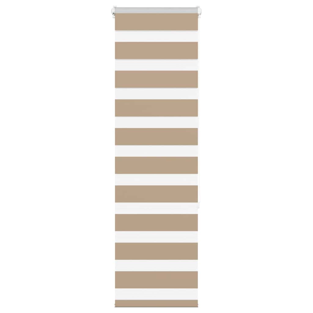 Vidaxl zebra blind 40x150 cm stofbreedte 35,9 cm polyester zandbruin