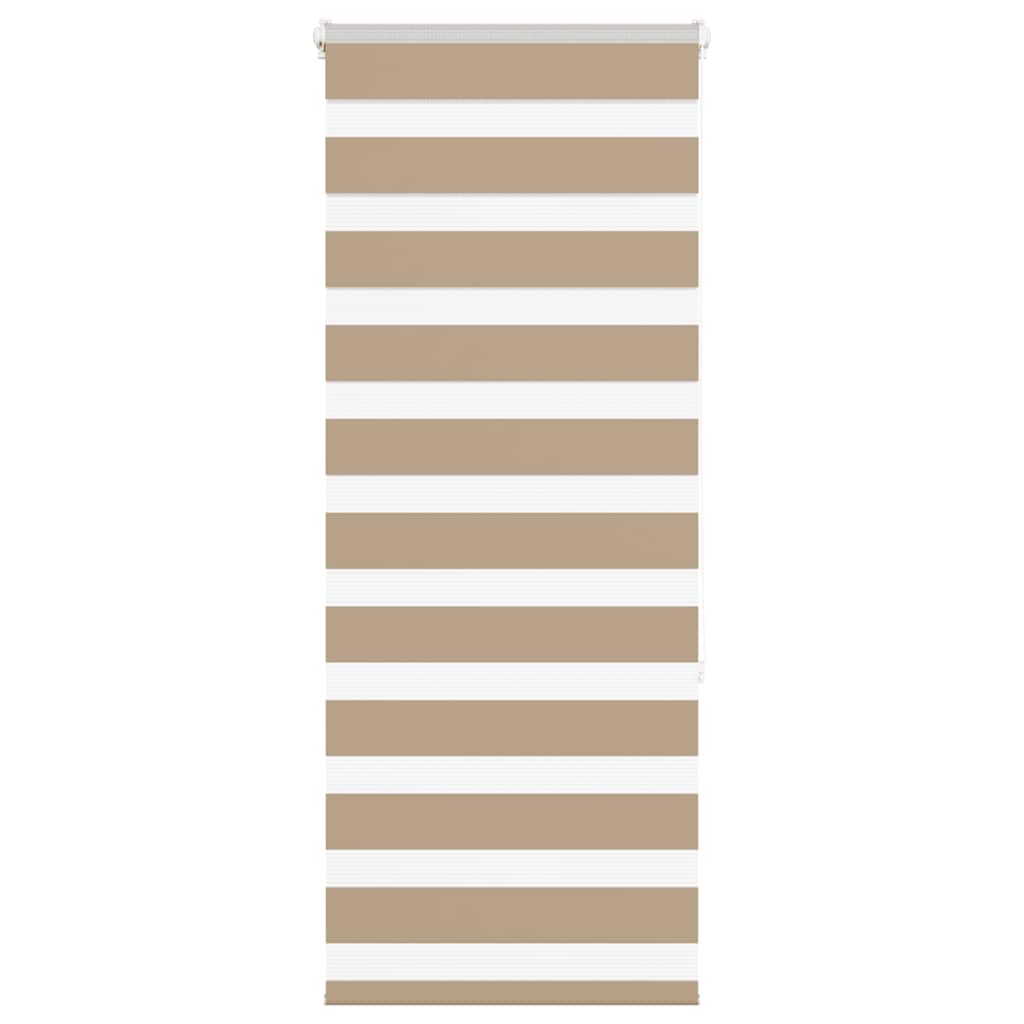 Vidaxl zebra blind 60x150 cm stofbreedte 55,9 cm polyester zandbruin