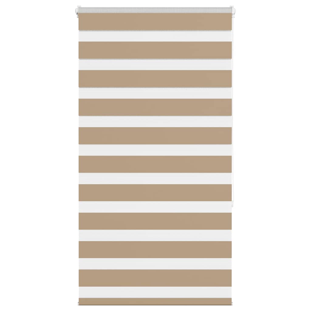 Vidaxl zebra blind 80x150 cm stofbreedte 75,9 cm polyester zandbruin