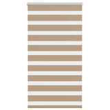 Vidaxl zebra blind 80x150 cm stofbreedte 75,9 cm polyester zandbruin