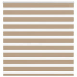 Vidaxl zebra blind 145x150 cm stofbreedte 140,9 cm polyester zandbruin