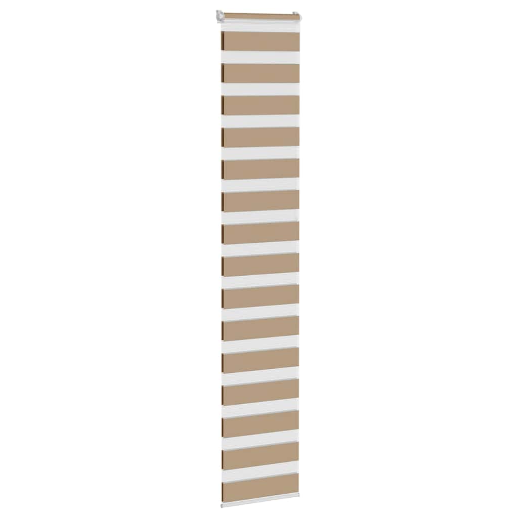 Vidaxl zebra blind 40x230 cm stofbreedte 35,9 cm polyester zandbruin