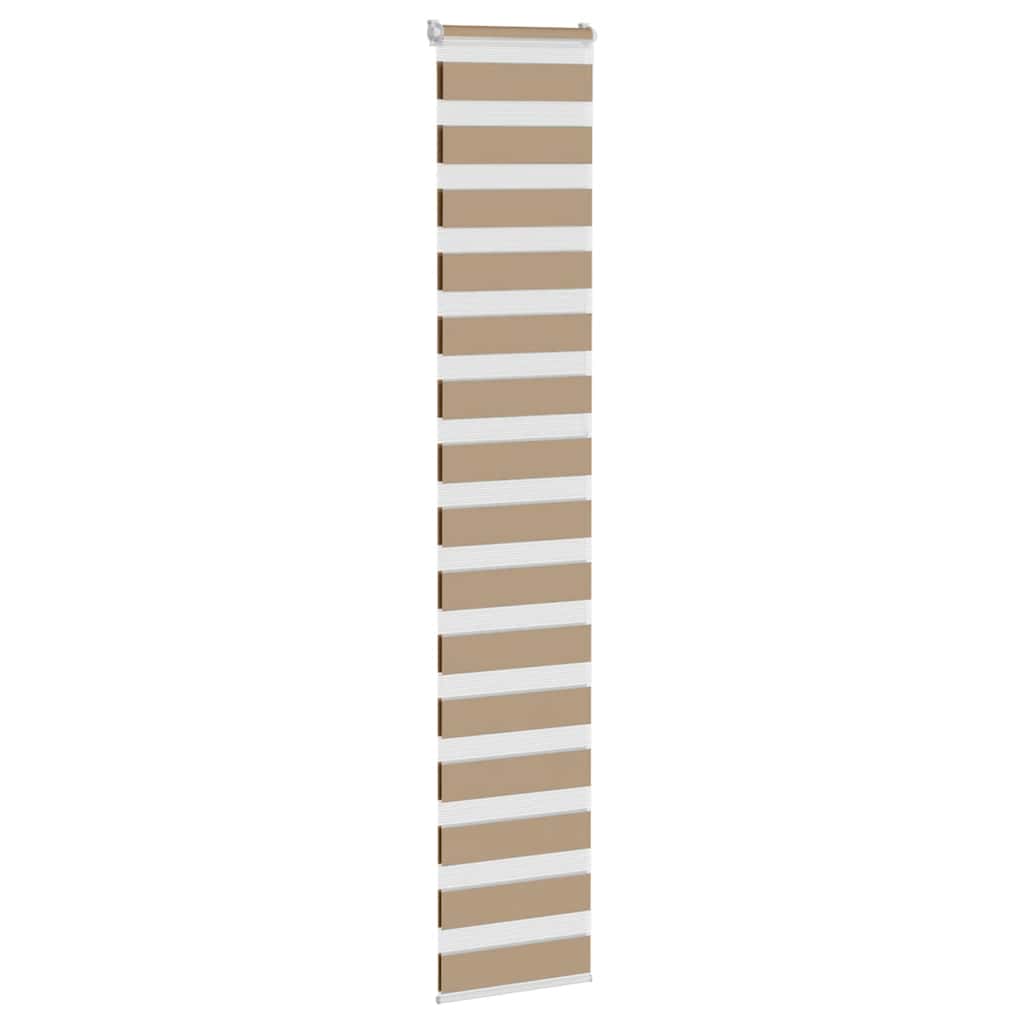Vidaxl zebra blind 45x230 cm stofbreedte 40,9 cm polyester zandbruin