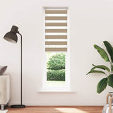 Vidaxl zebra blind 55x230 cm stofbreedte 50,9 cm polyester zandbruin