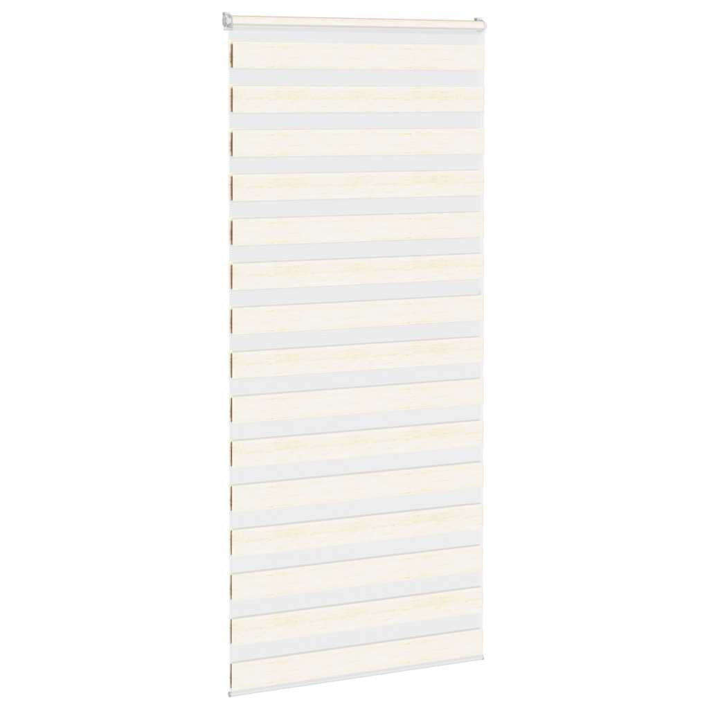 Vidaxl zebra rolgordijn 115x200 cm stofbreedte 110,9 cm marmerbeige
