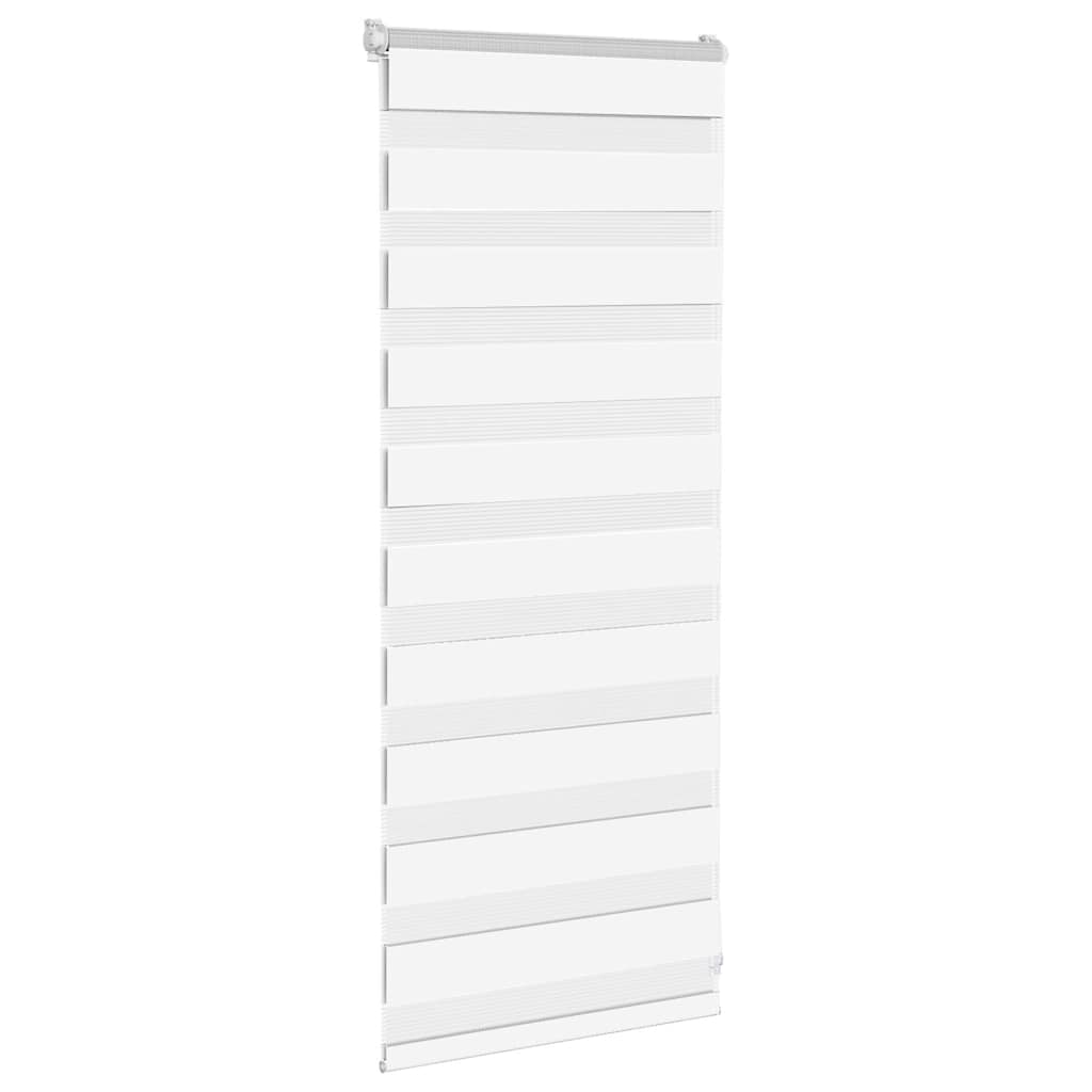 Vidaxl zebra rolgordijn 65x100 cm stofbreedte 60,9 cm polyester wit