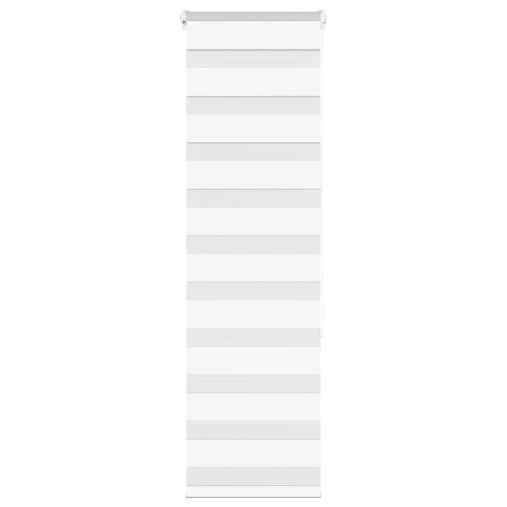Vidaxl zebra rolgordijn 45x150 cm stofbreedte 40,9 cm polyester wit