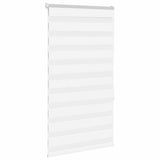 Vidaxl zebra rolgordijn 85x150 cm stofbreedte 80,9 cm polyester wit