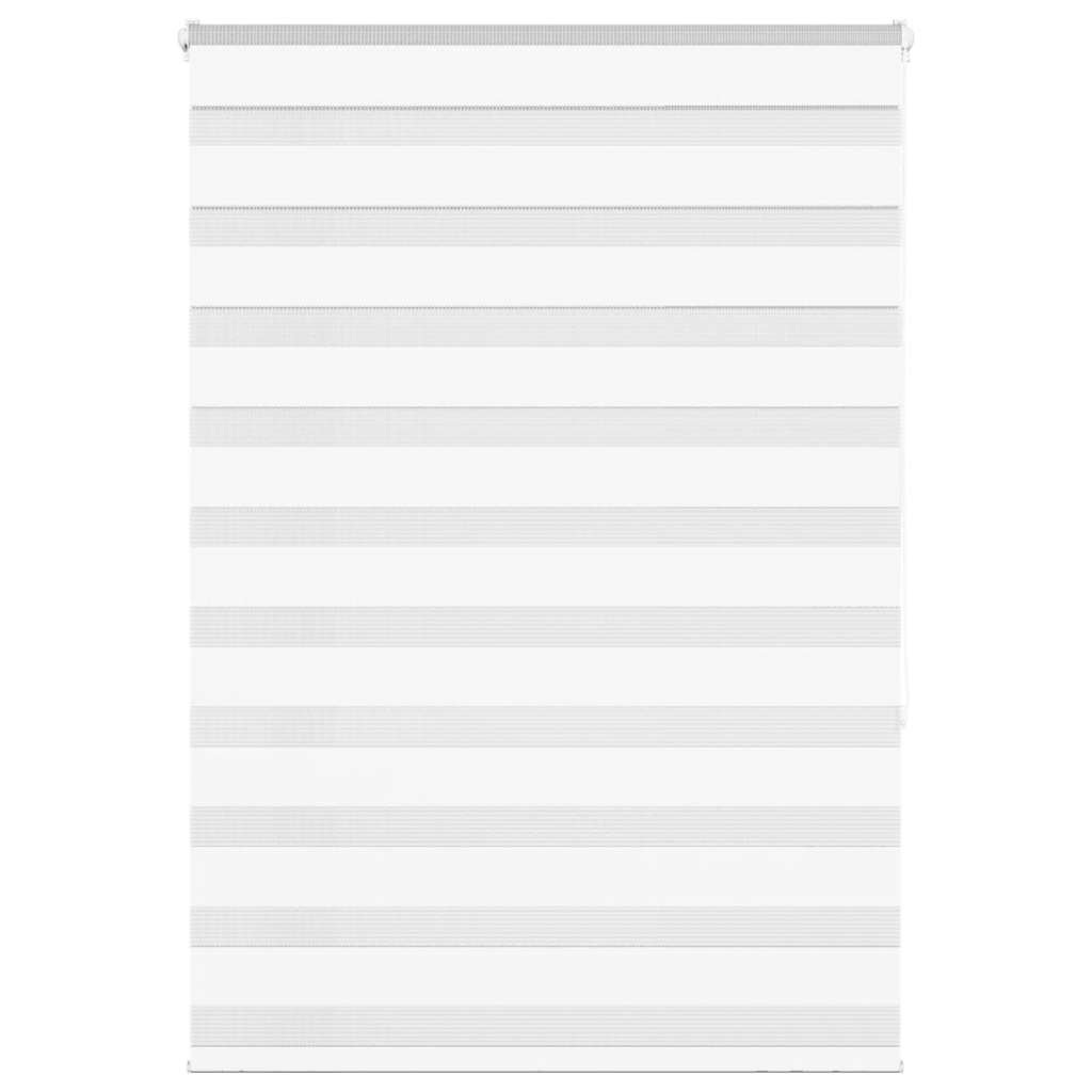 Vidaxl zebra rolgordijn 105x150 cm stofbreedte 100,9cm polyester wit