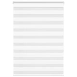 Vidaxl zebra rolgordijn 105x150 cm stofbreedte 100,9cm polyester wit