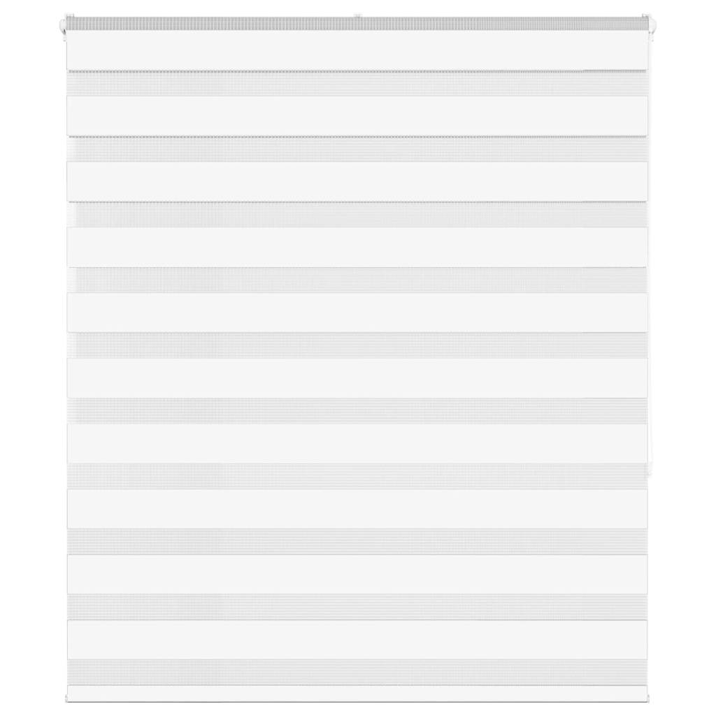 Vidaxl zebra rolgordijn 120x150 cm stofbreedte 115,9cm polyester wit