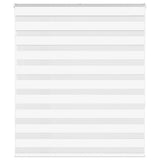 Vidaxl zebra rolgordijn 130x150 cm stofbreedte 125,9cm polyester wit
