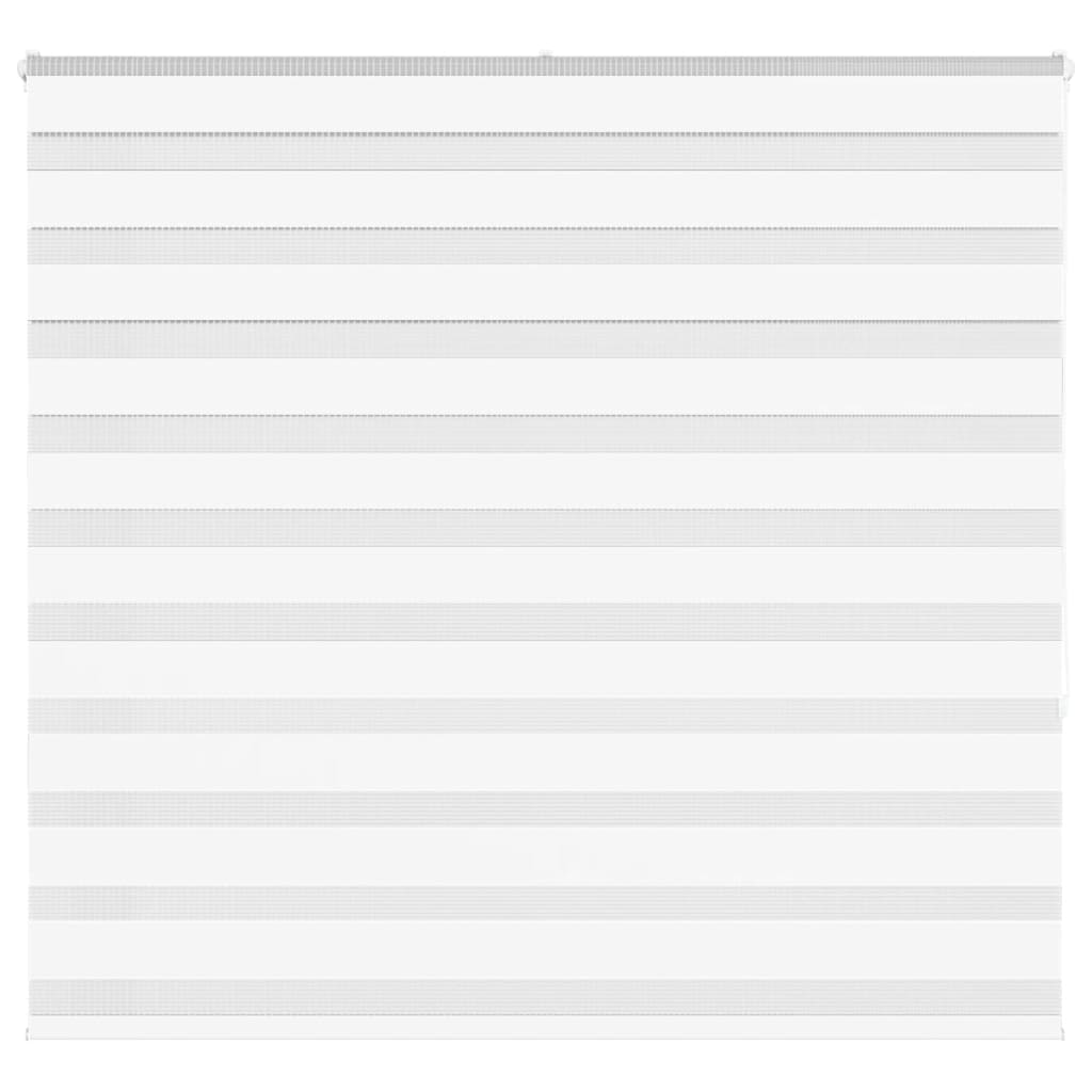 Vidaxl zebra rolgordijn 165x150 cm stofbreedte 160,9cm polyester wit