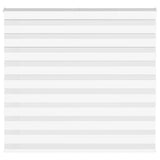 Vidaxl zebra rolgordijn 165x150 cm stofbreedte 160,9cm polyester wit