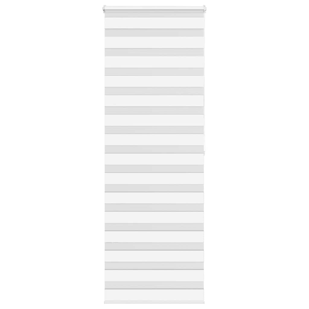Vidaxl zebra rolgordijn 70x200 cm stofbreedte 65,9 cm polyester wit