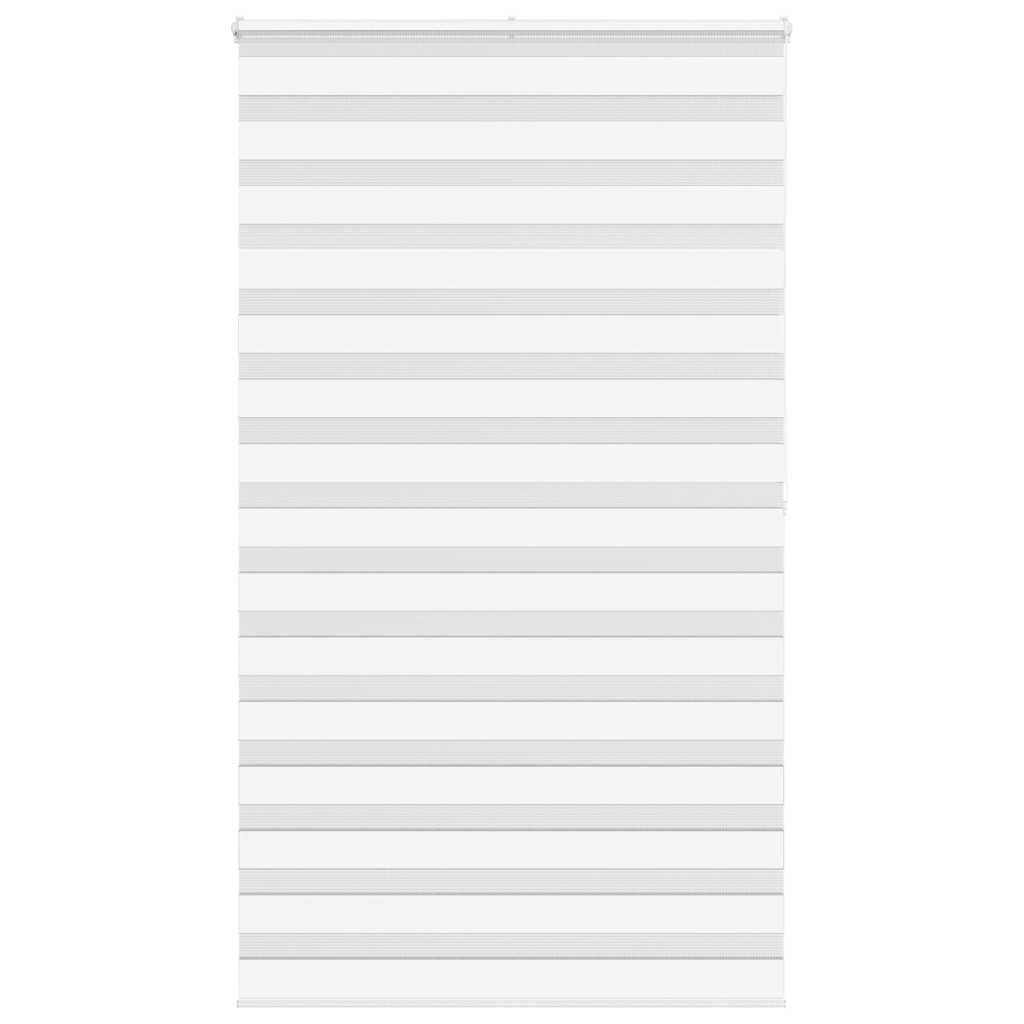 Vidaxl zebra rolgordijn 125x200 cm stofbreedte 120,9cm polyester wit