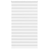 Vidaxl zebra rolgordijn 125x200 cm stofbreedte 120,9cm polyester wit