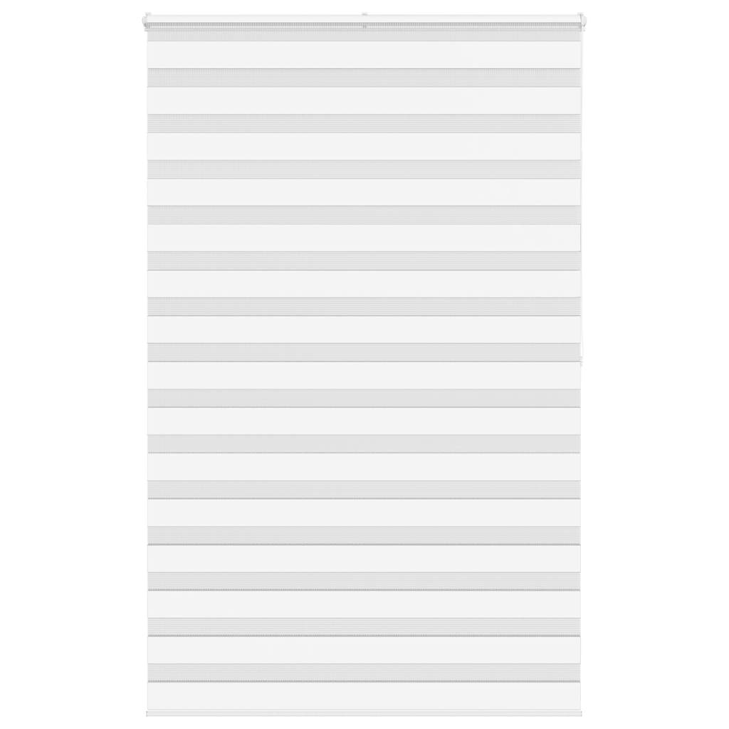 Vidaxl zebra rolgordijn 140x200 cm stofbreedte 135,9cm polyester wit